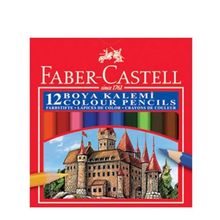 Faber Castell 12 Karton Yarım Boy Kutu Boya Kalemi