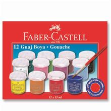 Faber Castell 12 Renk 12x15 Ml Guaj Boya