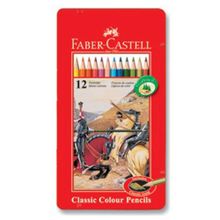 Faber-Castell 12 Renk Metal Kutu Boya Kalemi