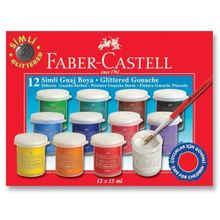 Faber Castell 12X15Ml Metalik Guaj Boya