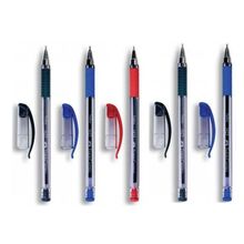 Faber Castell 1425 2 Mavi 2 Siyah 1 Kırmızı Auto Basmalı Tükenmez Kalem