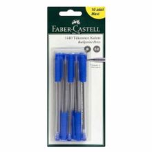 Faber-Castell 144051-10 0.8mm Mavi Tükenmez Kalem