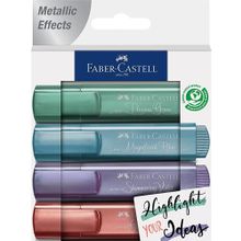 Faber Castell 154624-EPS Metalik 4 Lü Set Fosforlu Kalem