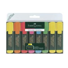 Faber Castell 1548 Mat Gövde 6 + 2'li Poşet Fosforlu Kalem
