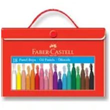 Faber Castell 18 Renk Plastik Çantalı Tutuculu Pastel Boya