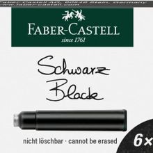 Faber Castell 18550 6"lı Siyah Dolma Kalem Kartuşu