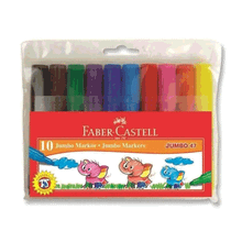 Faber-Castell 30047 10 Renk Jumbo 47 Markör