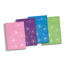 Faber Castell 4 Bölüm Plastik Kapak Çizgili Defter 80 Yaprak