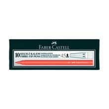 Faber Castell 45 10'lu Kutu Kırmızı Keçeli Kalem