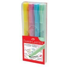 Faber Castell 4'lü 38 Pastel Karışık Fosforlu Kalem