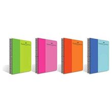 Faber Castell 5075000139 160 Yaprak Çizgili Bicolor Spiralli Plastik Kapak Defter