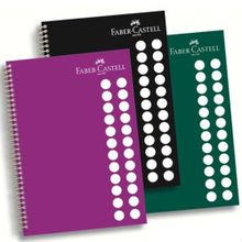 Faber-Castell 5075400113 PP Kapak Koyu Renkler 100 Yaprak Kareli Defter