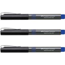 Faber Castell 5405 0.5 mm İğne Uçlu Mavi 3'lü Roller Kalem