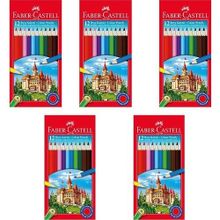 Faber-Castell 5x12 Renk Tam Boy Karton Kutu Boya Kalemi