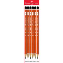Faber Castell 6 Adet 2B Metalik Bakır Üçgen Kurşun Kalem