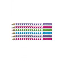 Faber Castell 6'lı Candy Roll 2B Yuvarlak Kurşun Kalem Seti