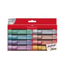 Faber Castell 8'li Fosforlu Kalem 46 Metalik Renkler