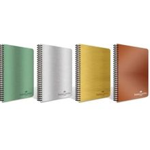 Faber Castell A4 120 Yaprak Çizgili Pp Kapak Metalik Defter