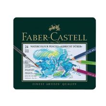 Faber-Castell Albrecht Dürer® Sanatçı Sulu Boya Kalemi 24 Renk Metal Sezgiler; Paket içeriği: 24 Adet