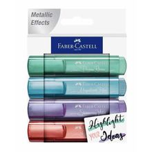 Faber Castell BRKT00237 Metalik 4'lü Fosforlu Kalem