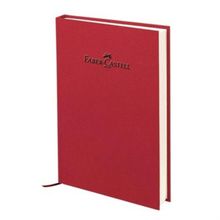 Faber-Castell Ciltli A5 140 Yaprak Düz Vişne Natural Defter