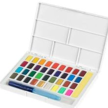 Faber-Castell Faber Castell Creative Watercolor Tablet Sulu Boya Seti 36 Renk Su Hazneli Fırça - Renkli