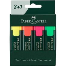 Faber Castell FBFK-T48-DB 3+1 Textliner 48 Fosforlu Kalem