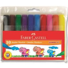 Faber Castell Jumbo 47 Permanent 10 Renk Markör Koli Kalemi