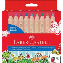Faber Castell Jumbo İlk Boya Kalemim Yarım Boy Kuru Boya