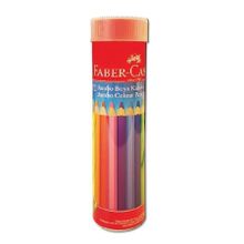 Faber Castell Jumbo Tam Boy Metal Kutu 12 Renk Kuru Boya