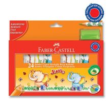 Faber-Castell Jumbo Üçgen Ekolojik 24'lü Kuru Boya Kalemi