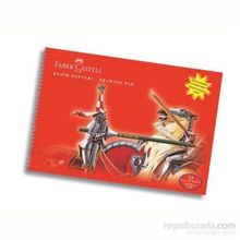 Faber Castell Kırmızı 35x50 cm 15 Yaprak 2'li Karton Kapak Resim Defteri