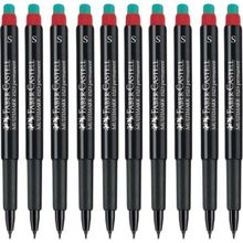 Faber Castell Multimark 1523 S 0.4 mm Kırmızı 10 Adet Asetat Kalemi