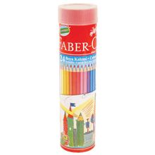 Faber Castell OFK026 24 Renk Metal Tüp Kuru Boya Kalemi