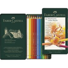 Faber-Castell Polychromos 12 Renk Kuru Boya Kalemi