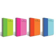 Faber-Castell PP Kapak BiColor Spiralli 160 Yaprak Çizgili Defter
