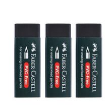 Faber Castell Pvc Free No:20 Büyük Boy 3 Adet Siyah Silgi