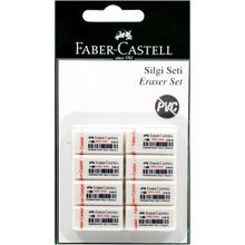 Faber Castell Pvc Free No:30 Küçük Boy 8'li Beyaz Silgi