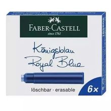Faber Castell Royal Mavi 6'lı Dolma Kalem Kartuş