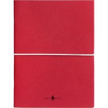 Fabio Ricci Z Notes 19x24 cm Çizgili Düz 2'li Kırmızı Defter