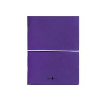 Fabio Ricci Z Notes 19x24 cm Kareli - Düz İkili Mor Defter
