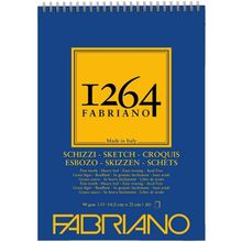 Fabriano 1264 90 gr A5 60 Yaprak Üstten Spiralli Sketch Paper Eskiz Defteri