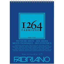 Fabriano 1264 Mix Media Çok Amaçlı Üstten Spiralli 300 gr Çizim Defteri