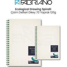 Fabriano Ecological Drawing Spiralli Dikey 70 Yaprak 120 gr Çizim Defteri