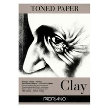 Fabriano Toned Paper Clay 120 gr A3 50 yaprak Kil Rengi Eskiz ve Çizim Blok