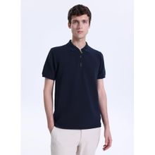 Fabrika Jakarlı Polo T-Shirt, 2XL, 5003328945, Lacivert, Erkek