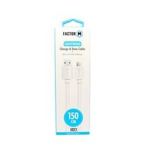 Factor-M 2.4a 1.5 m Beyaz Data ve Şarj Kablo
