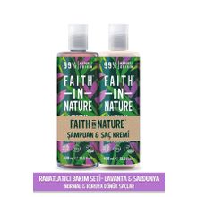 Faith In Nature Lavanta Sardunya %99 Doğal Rahatlatıcı Şampuan ve Saç Krem
