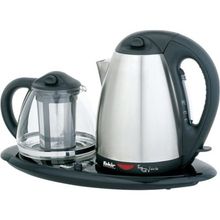 Fakir Teapot Vario 2200 W 1.2 lt Demleme 1.7 lt Su Isıtma Kapasiteli Çay Makinesi Siyah/Gümüş
