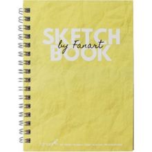 Fanart 120 gr A6 50 Yaprak Academy Sketch Book Spiralli Sarı Eskiz Defteri